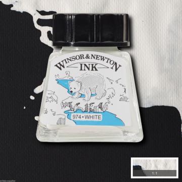 Winsor & Newton Drawing Ink Çizim ve Çini Mürekkebi 14 ml 702 White