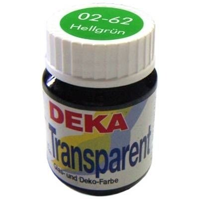 Deka Transparent 25 ml Cam Boyası 02-62 Hellgrün (Açık Yeşil)