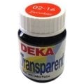 Deka Transparent 25 ml Cam Boyası 02-16 Zinnober (Açık Kırmızı)