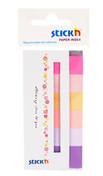 Stickn Post-it Yapışkanlı Not Kağıdı Bahar 50*20mm 6 Renk 180 Yaprak