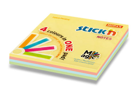 Stickn Post-it Yapışkanlı Not Kağıdı Pastel Magic 76*76mm 4 Renk 100 Yaprak