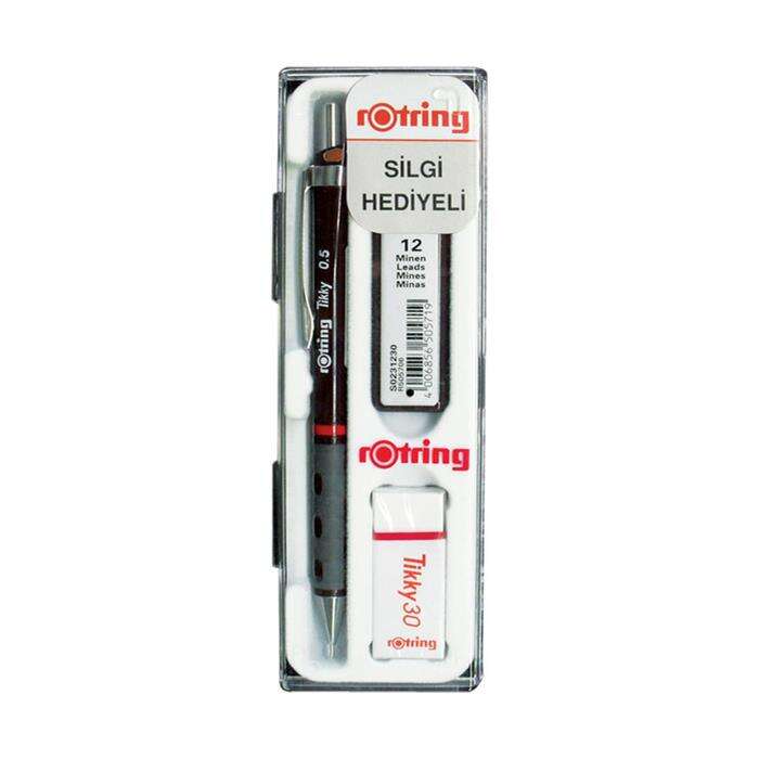 Rotring Tikky Versatil Uçlu Kalem Set 0.5mm Bordo