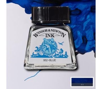 Winsor & Newton Drawing Ink Çizim ve Çini Mürekkebi 14 ml 032 Blue