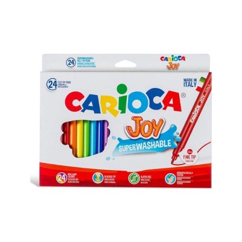 Carioca Joy Süper Yıkanabilir Keçeli Boya Kalemi 24'lü