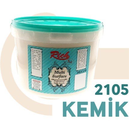 Rich (MultiSurface) Multi Surface Akrilik Boya 2105-Kemik 2500 cc (3,5 KG)