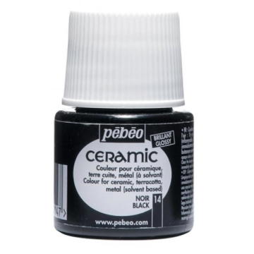 Pebeo Cam Ceramic Seramik Boyası 14 Black-Siyah 45ML.