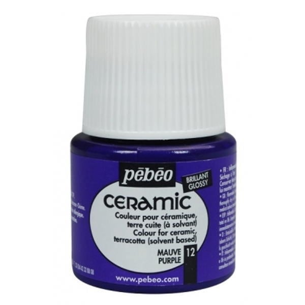 Pebeo Cam Ceramic Seramik Boyası 12 Purple-Mor 45ML.