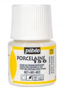 PEBEO PORCELAİNE 150 FIRINLANABİLİR PORSELEN BOYASI 120 POWDER WHİTE