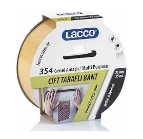 Lacco Çift Taraflı Bant 36mm*25mt