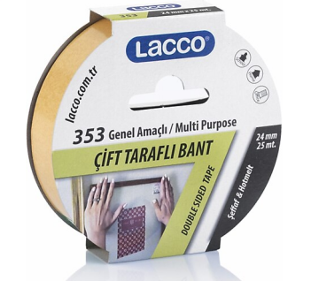 Lacco Çift Taraflı Bant 24mm*25mt