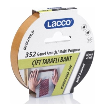 Lacco Çift Taraflı Bant 18mm*25mt