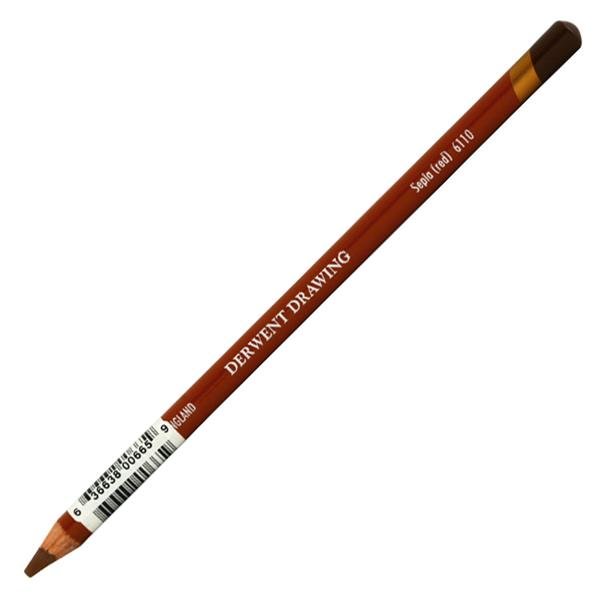 Derwent Drawing Pencil Renkli Çizim Kalemi 6110-Sepia (Red)