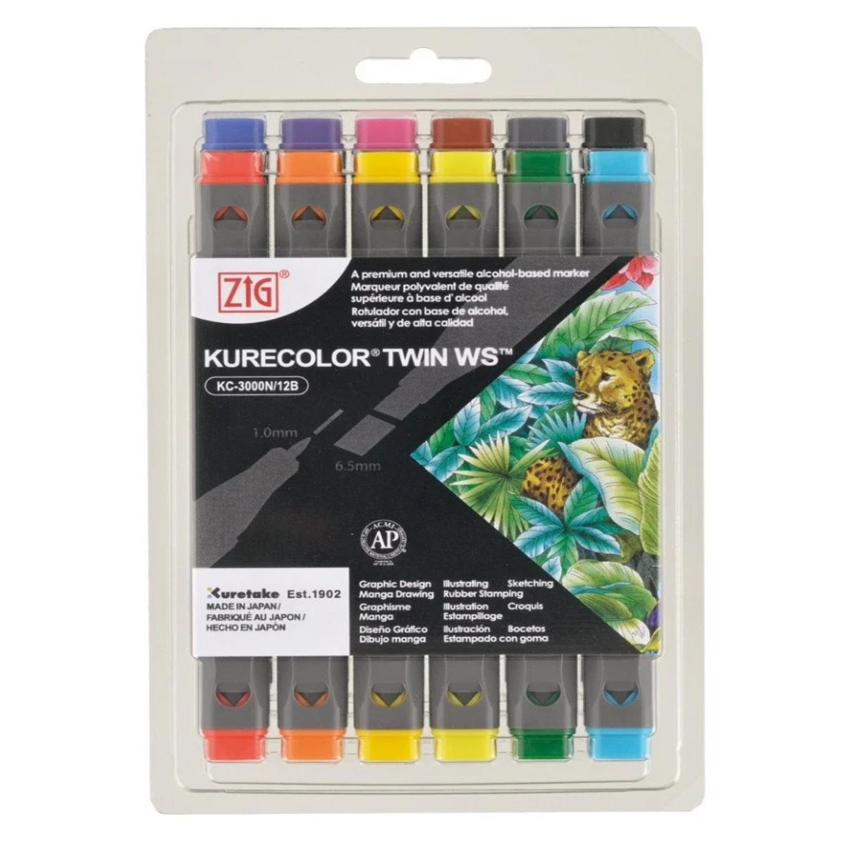 Zig Kurecolor Twin S Marker Kalem 12 Renk Set BASIC COLORS