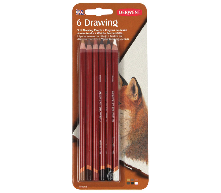 Derwent Drawing Pencils Renkli Çizim Kalemi Seti 6'lı Blister