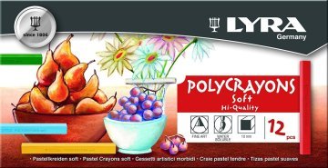 Lyra Polycrayons Soft - Toz Pastel 12 Renk