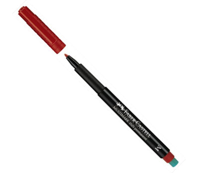 Faber Castell Multimark Permanent Asetat Kalemi 1.0 mm (M) Kırmızı