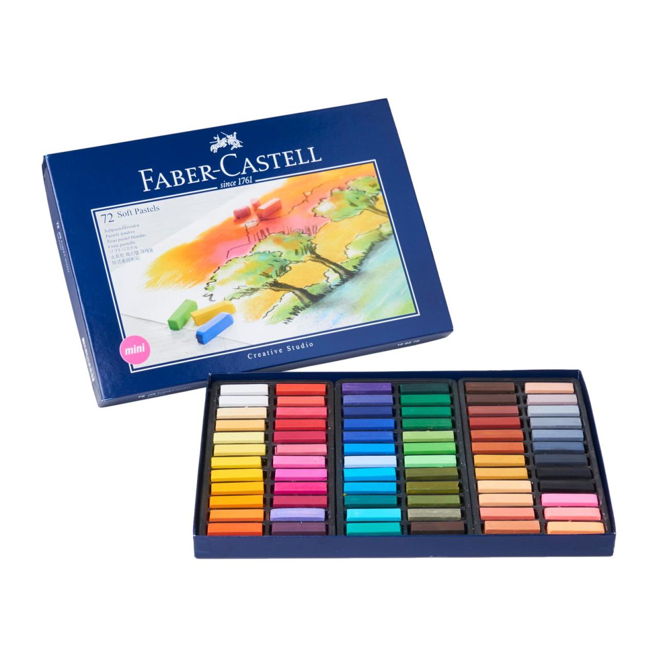 Faber Castell Creative Studio Toz (Soft) Pastel Boya 72 Renk Yarım Boy