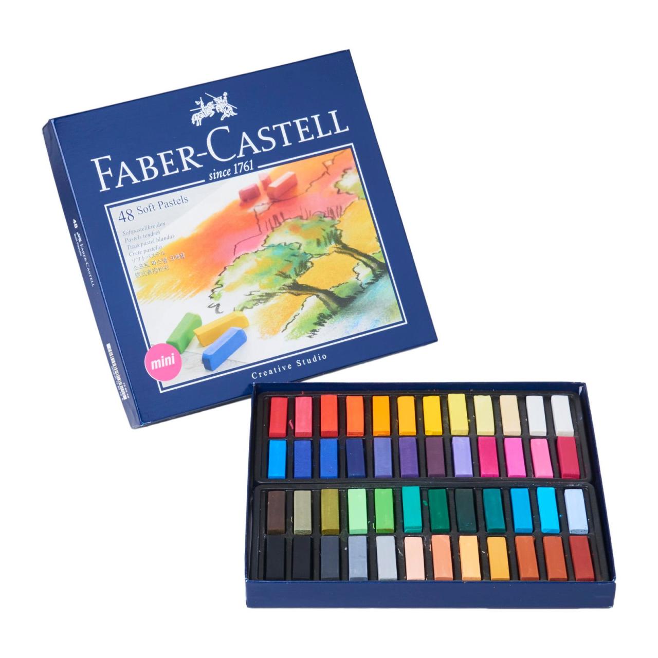 Faber Castell Creative Studio Toz (Soft) Pastel Boya 48 Renk Yarım Boy