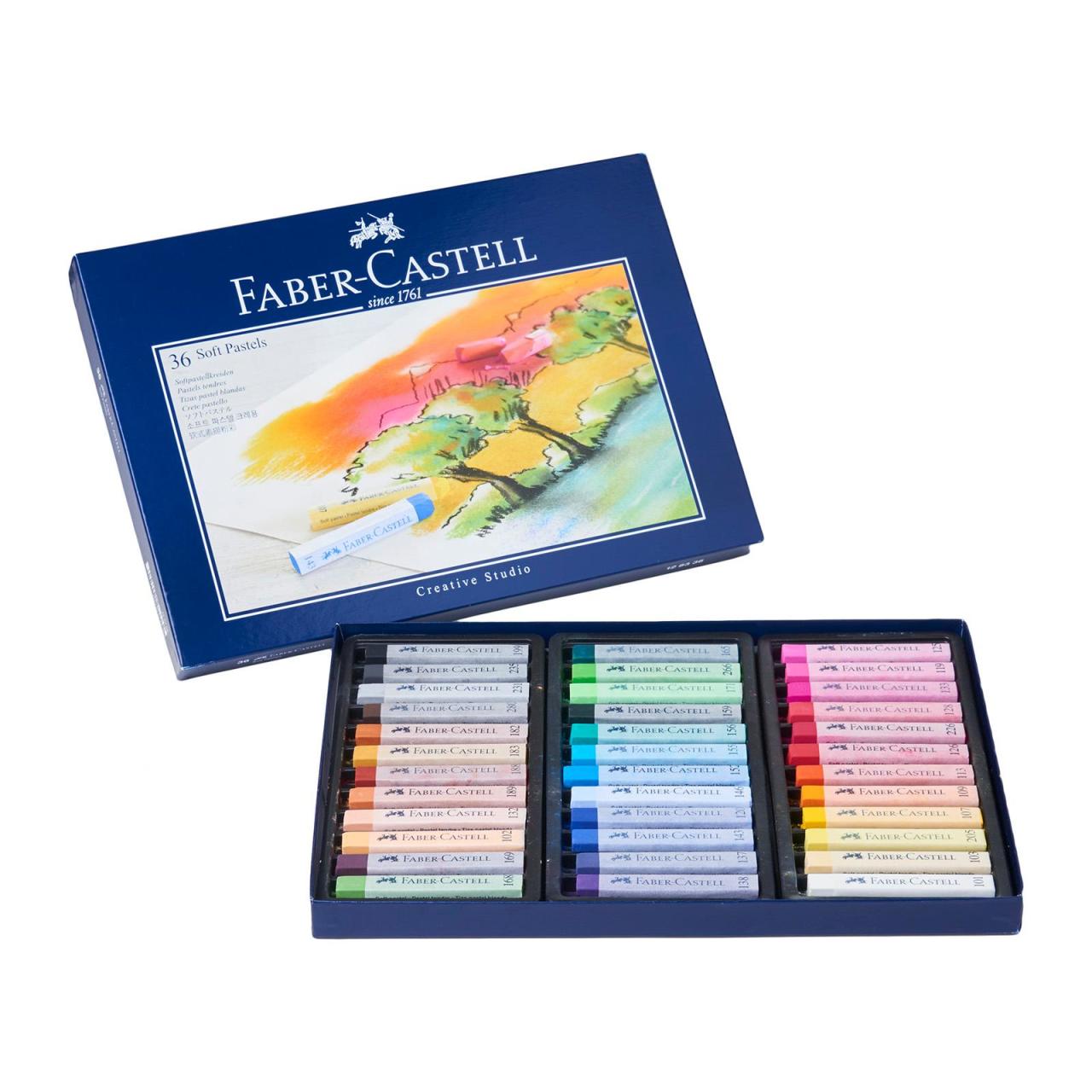 Faber Castell Creative Studio Toz (Soft) Pastel Boya 36 Renk Tam Boy