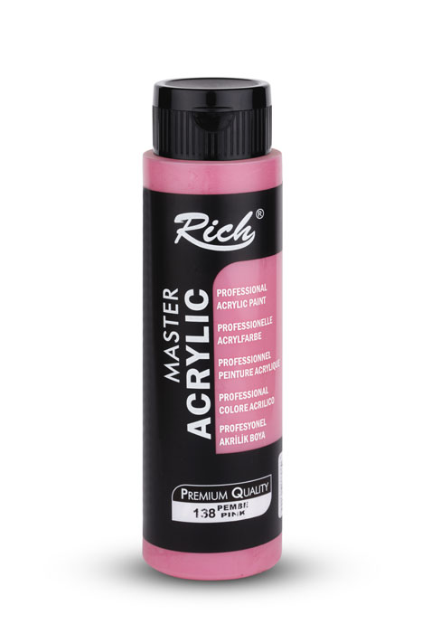 Rich Master Akrilik Boya 138-Pembe 500 ml