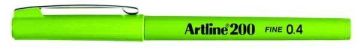 Artline 200 Fineliner 0.4mm İnce Uçlu Yazı ve Çizim Kalemi SARIMSI YEŞİL