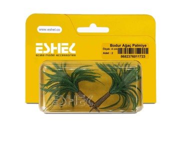 Eshel Maket Bodur Ağaç Palmiye 2'li Set 4 cm