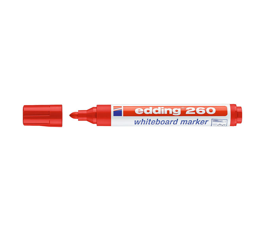 Edding 260 Yazı Tahtası Kalemi Kırmızı