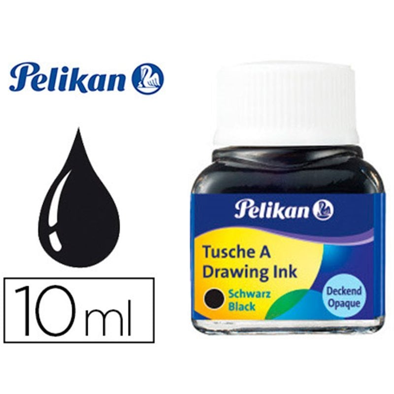 Pelikan 523 Drawing İnk Çini Çizim Mürekkebi 10ml No: 17 Siyah