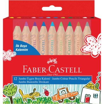 Faber-Castell Ilk  Boya Kalemim Jumbo Yb 12 Renk