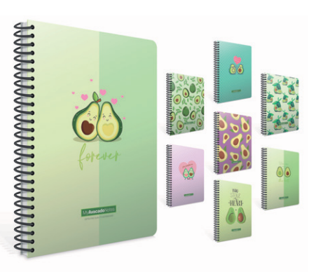 Avacado Notes Spiralli Karton Kapak A4 80Ypr. Çizgili Defter