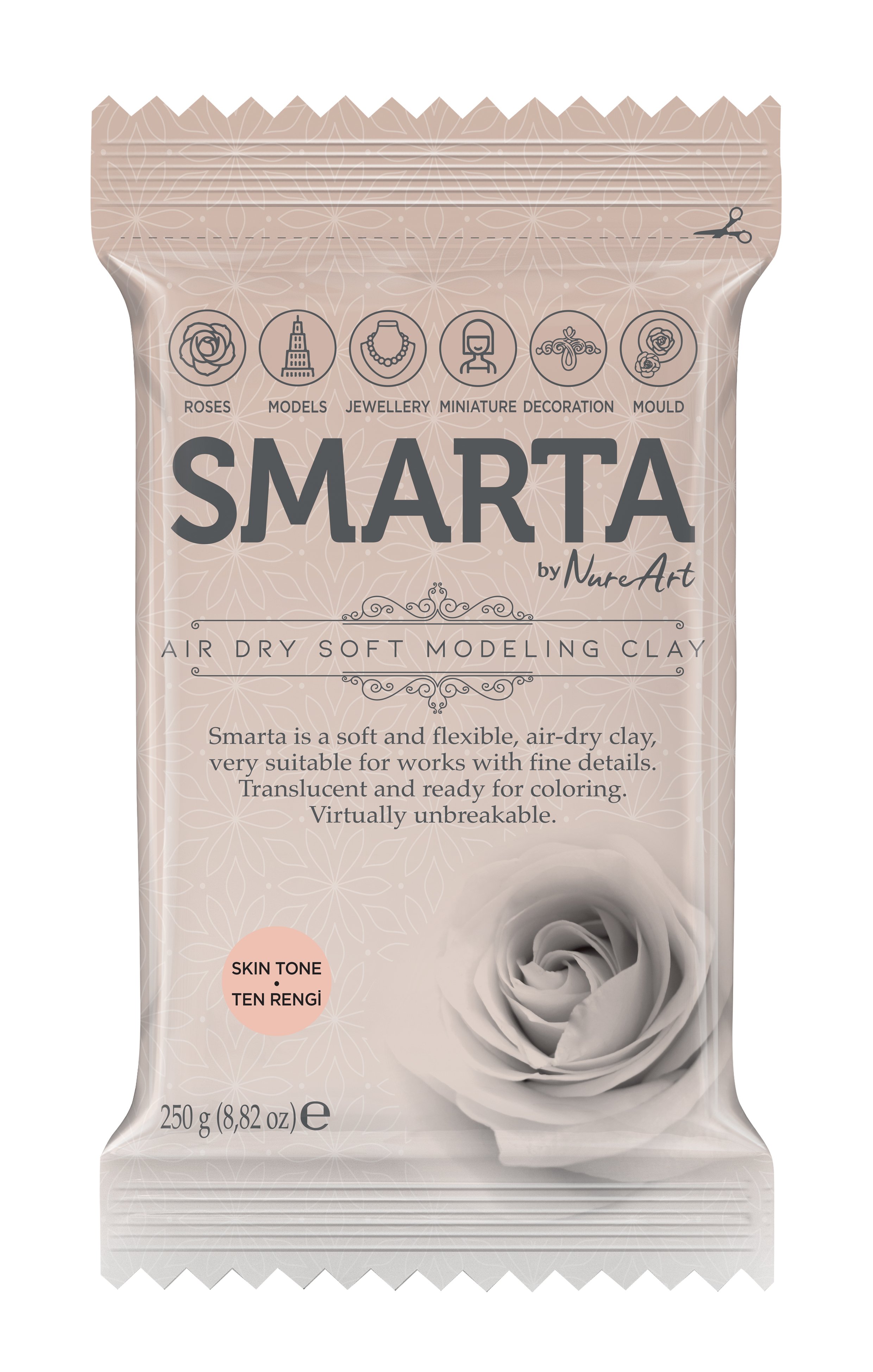 Smarta Kil Hamur Modelleme 250 gr Ten Rengi