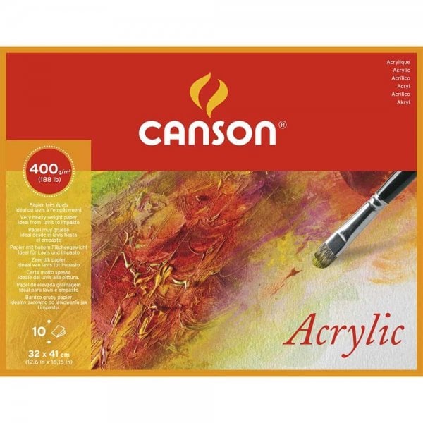 CANSON AKRİLİK VE SULUBOYA BLOK 400 GR 32*41 CM 10 SAYFA