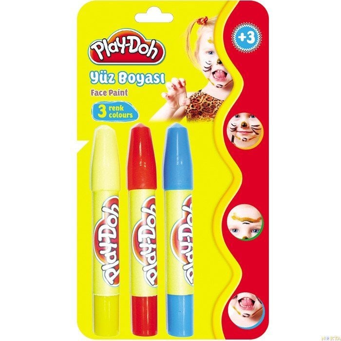 Play Doh Yüz Boyası 3 Renk