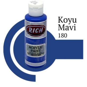 Rich Akrilik Ahşap Boya 180-Koyu Mavi 120 cc