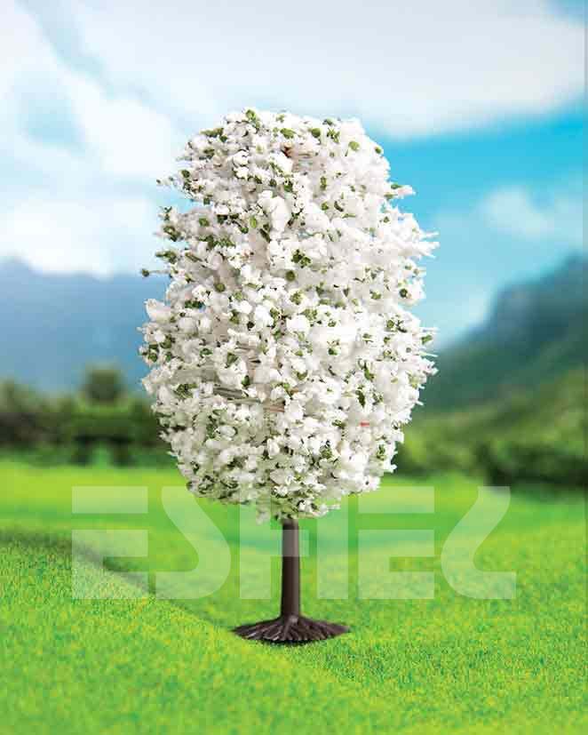 Eshel Maket Beyaz Renkli Dağ Çamı 2'li Set 8 cm