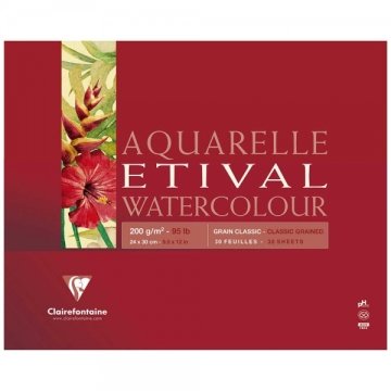 Clairefontaine Etival Classic 200gr Sulu Boya Blok 30 Sayfa 24x32cm