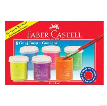 Faber Castell Floresan Guaj Boya 6 Renk