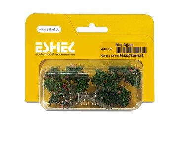 Eshel Maket Alıç Ağacı 2'li Set 5.5 cm