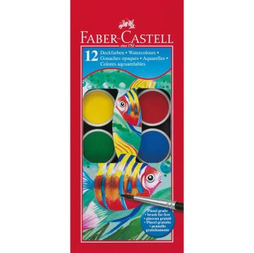 Faber Castell Suluboya 12 Renk Büyük Boy