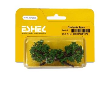Eshel Maket Okaliptus Ağacı 2'li Set 7.5 cm