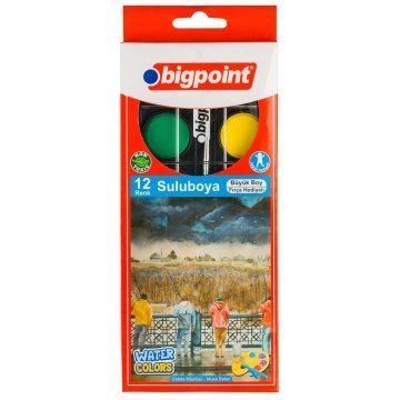 Bigpoint Suluboya 12 Renk Büyük Boy