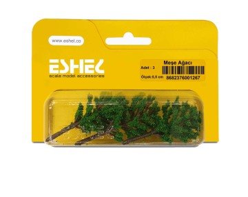 Eshel Maket Meşe Ağacı 3'lü Set 5.5 cm