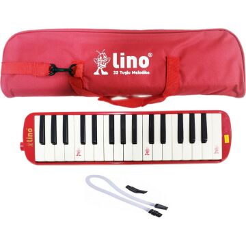 Lino Melodika 32 Tuşlu Bez Çanta Kırmızı