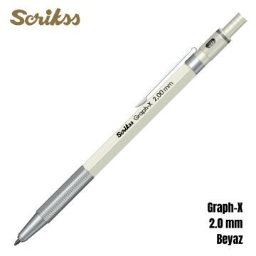 Scrikss Graph-X Metal 2.00 mm Versatil Kalem Beyaz