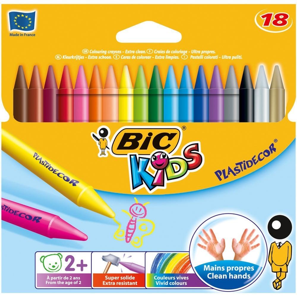 Bic Kids Silinebilir Pastel Mum Boya 18'li