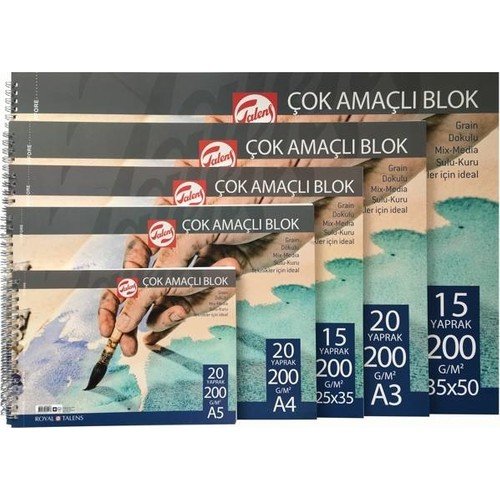 Talens Çok Amaçlı Resim Defteri A3 200 gr 20 Yaprak