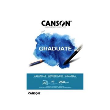 Canson Graduate Aquarelle Defter A3 250gr 20 Yaprak