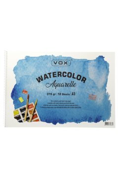 Vox Suluboya Aquarell Resim Defteri A3 315 gr 12 Sayfa