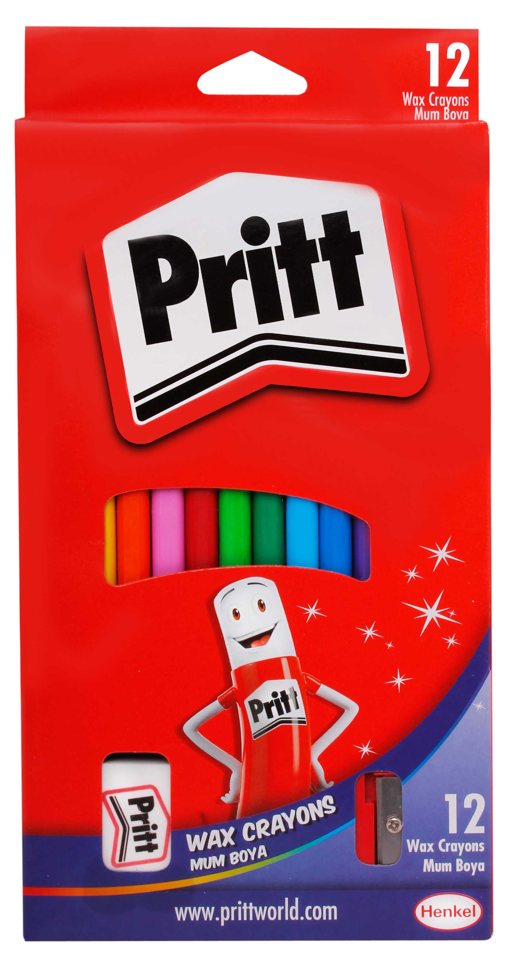 Pritt Silinebilir Pastel Mum Boya 12 Renk