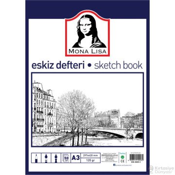 Südor Mona Lisa Eskiz Defteri Sketch Book A3 120 gr. 50 yp.
